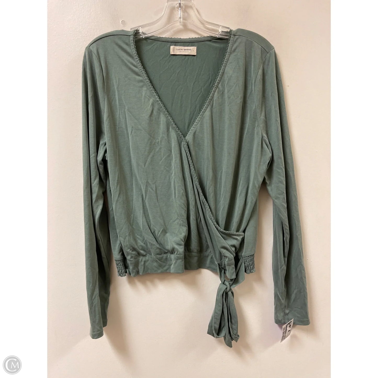 Top Long Sleeve By Lucky Brand In Green, Size: L