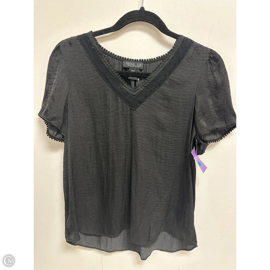 Top Short Sleeve By Rachel Zoe In Black, Size: Xs