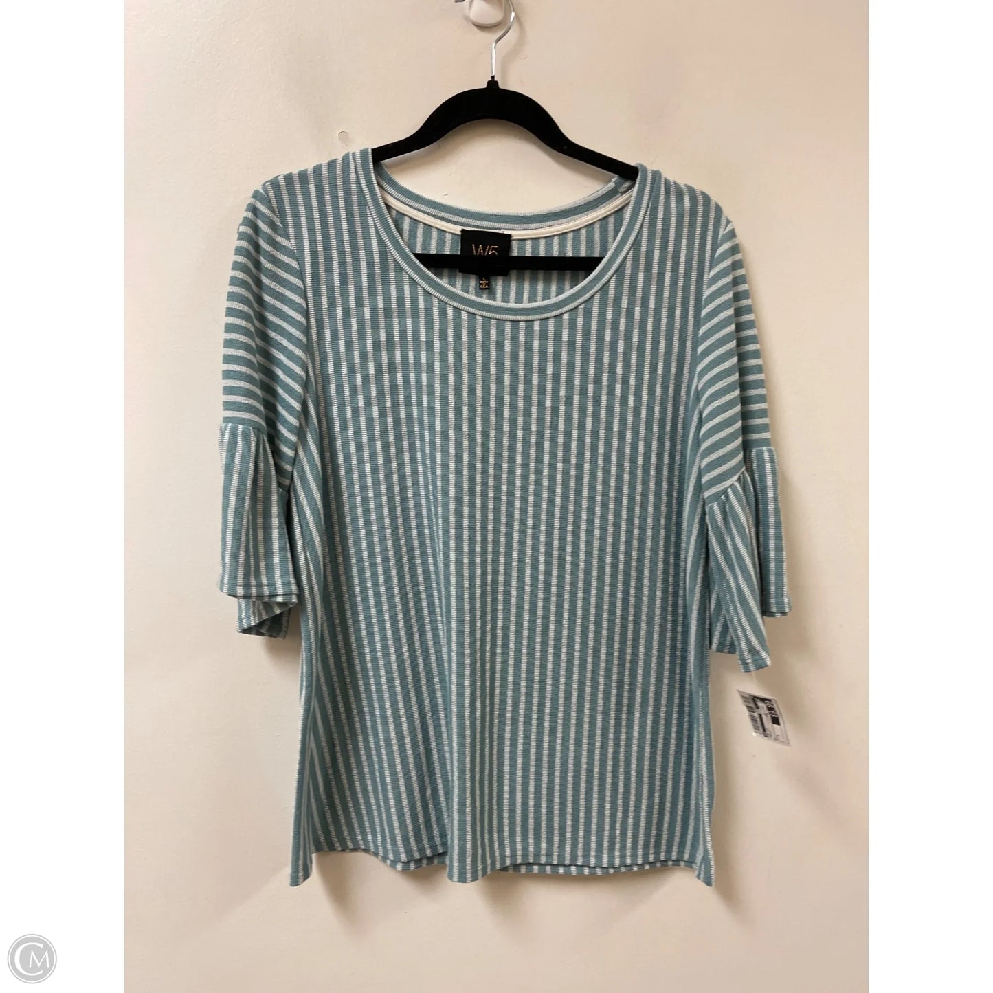 Top Long Sleeve By W5 In Green, Size: L