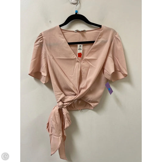 Top Short Sleeve By Banana Republic In Pink, Size: M