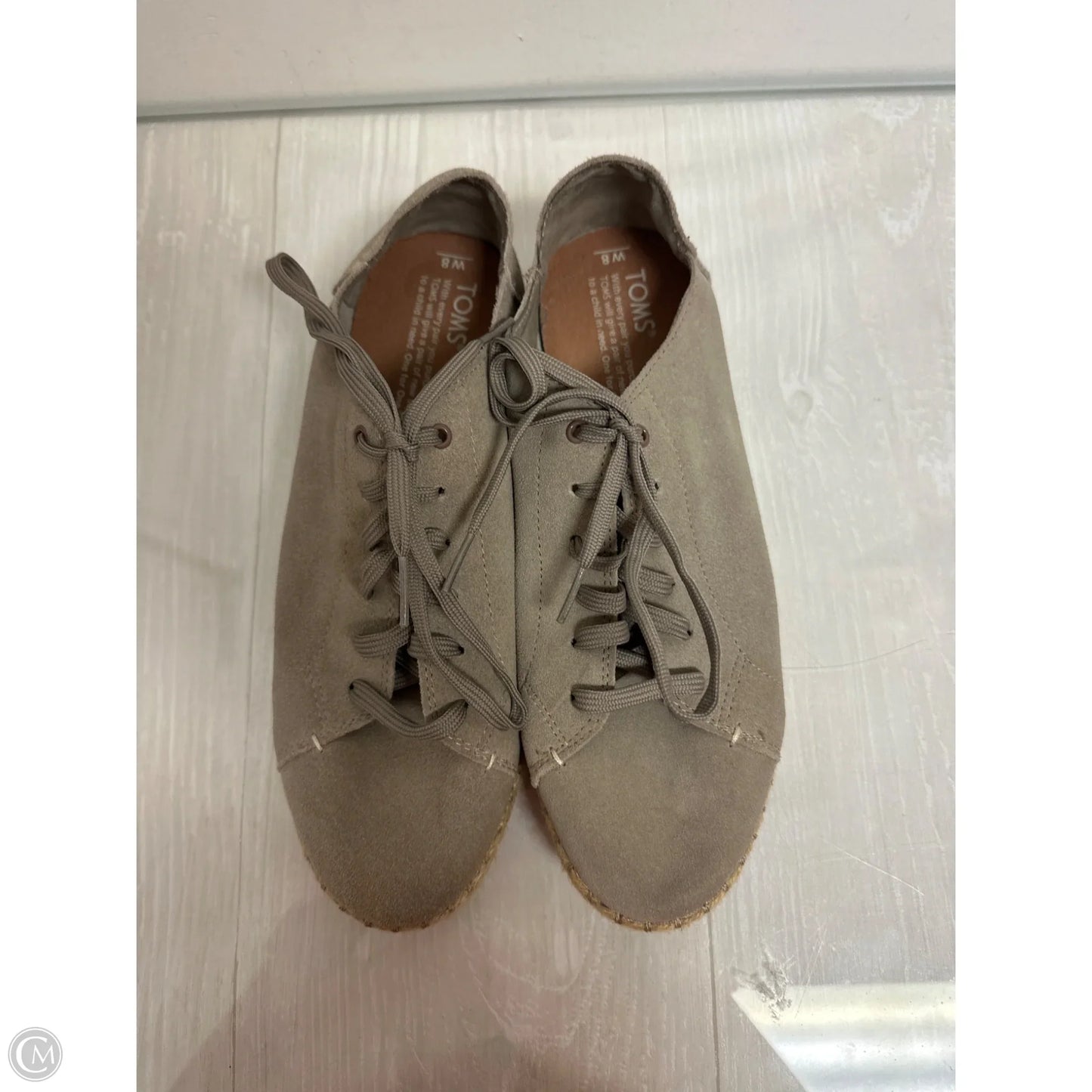 Shoes Sneakers By Toms In Taupe, Size: 8
