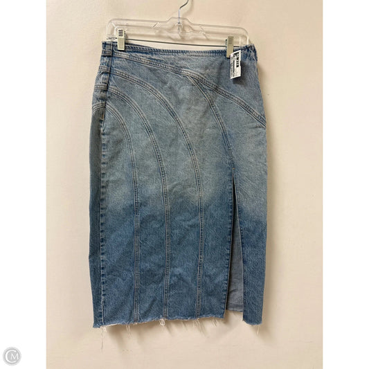 Skirt Maxi By Zara In Blue Denim, Size: 4