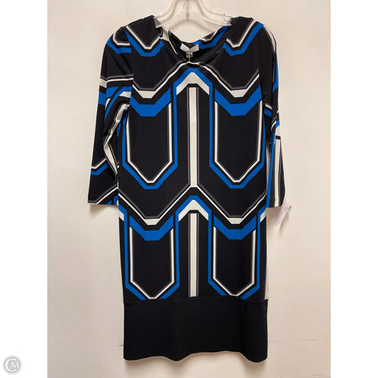 Dress Casual Short By New York And Co In Black & Blue, Size: Xs