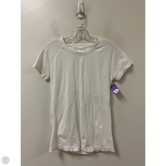 Athletic Top Short Sleeve By Athleta In White, Size: M