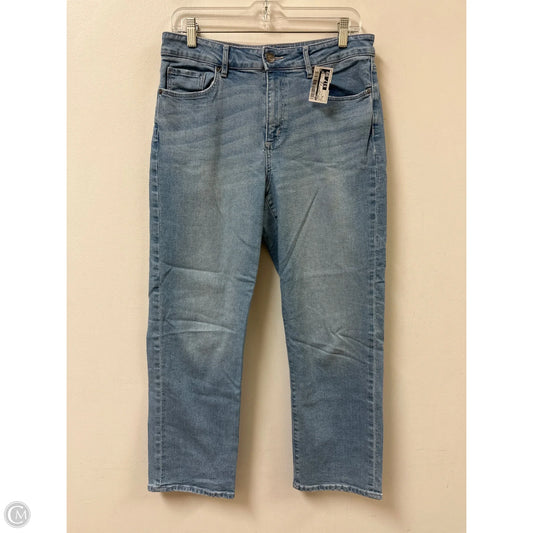 Jeans Straight By Loft In Blue Denim, Size: 8