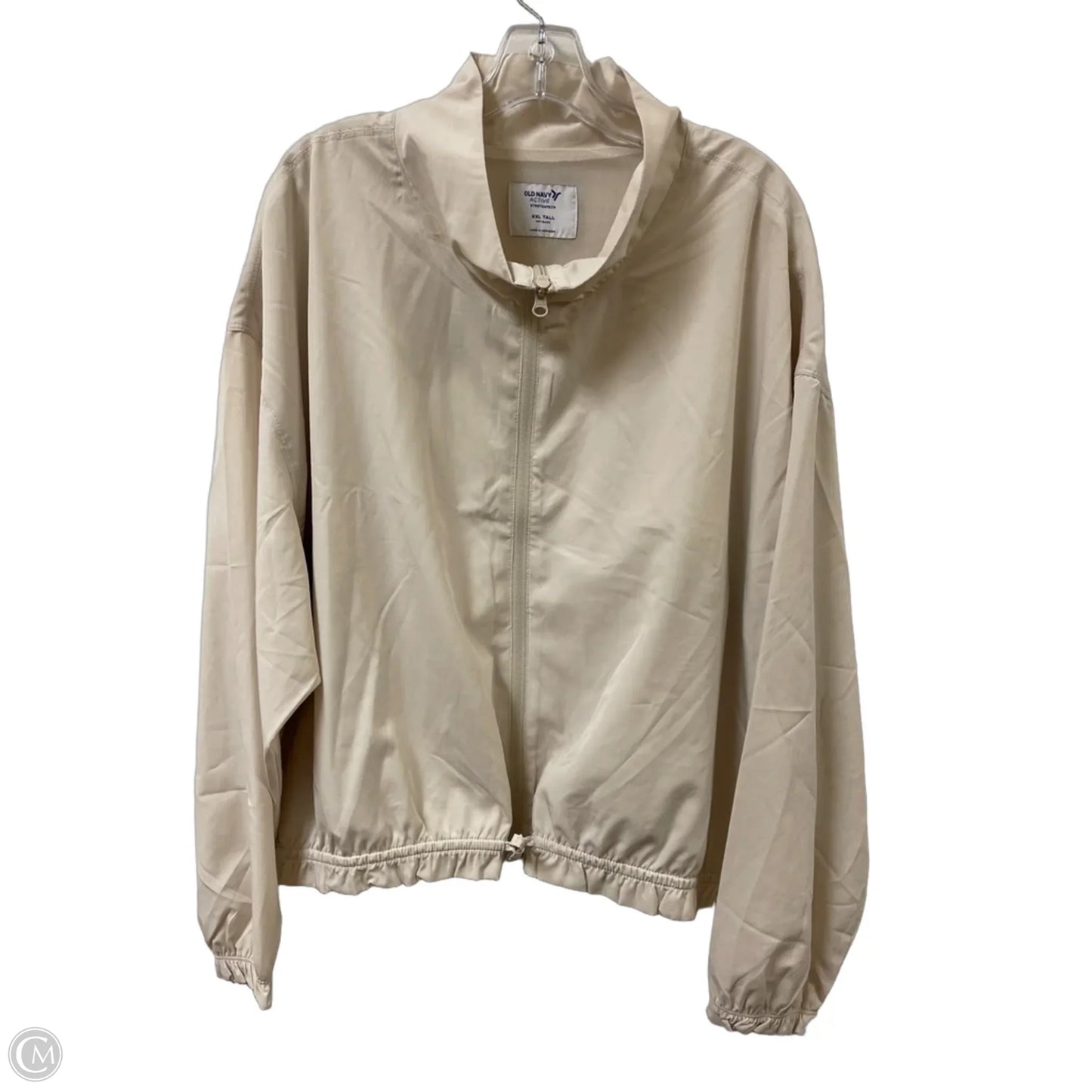 Athletic Jacket By Old Navy In Cream, Size: 1x