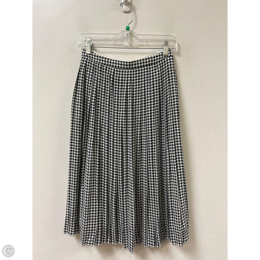 Skirt Midi By J. Crew In Black & White, Size: 2p