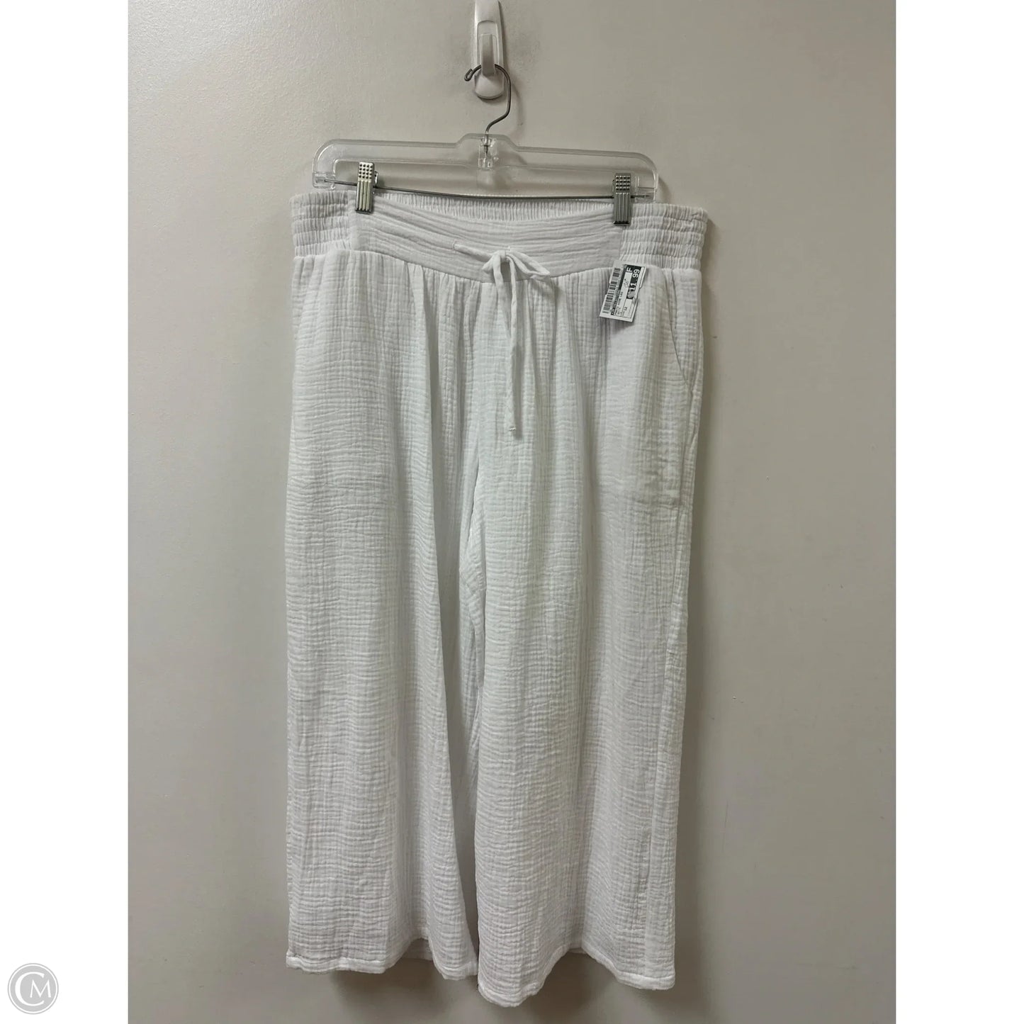 Pants Wide Leg By Jm Collections In White, Size: 12