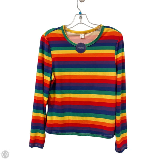 Top Long Sleeve By Clothes Mentor In Rainbow Print, Size: L