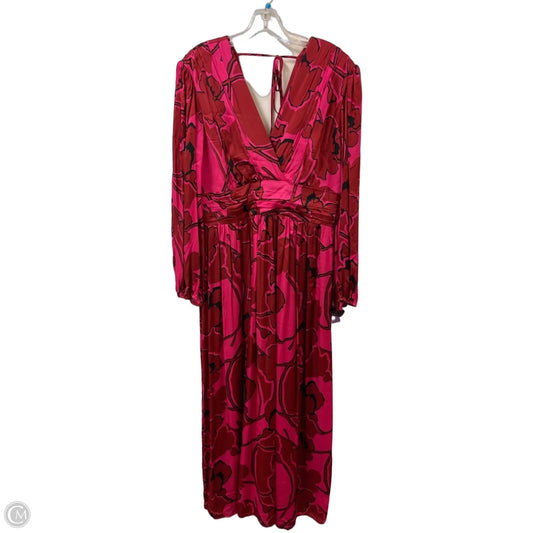 Dress Casual Maxi By Alex Marie In Pink & Red, Size: Xl