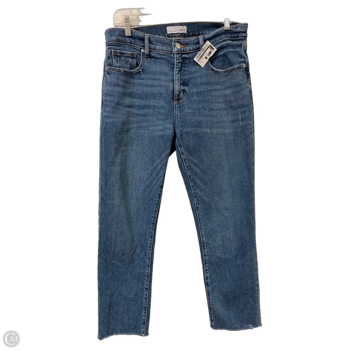 Jeans Straight By Loft In Blue Denim, Size: 8