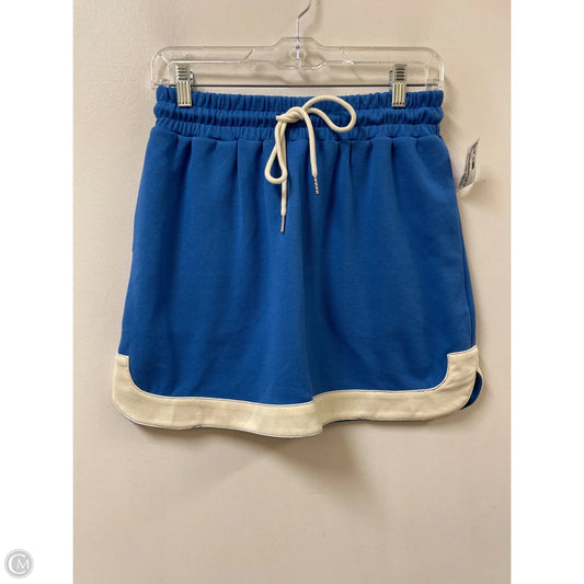 Skirt Mini & Short By She + Sky In Blue & White, Size: 4