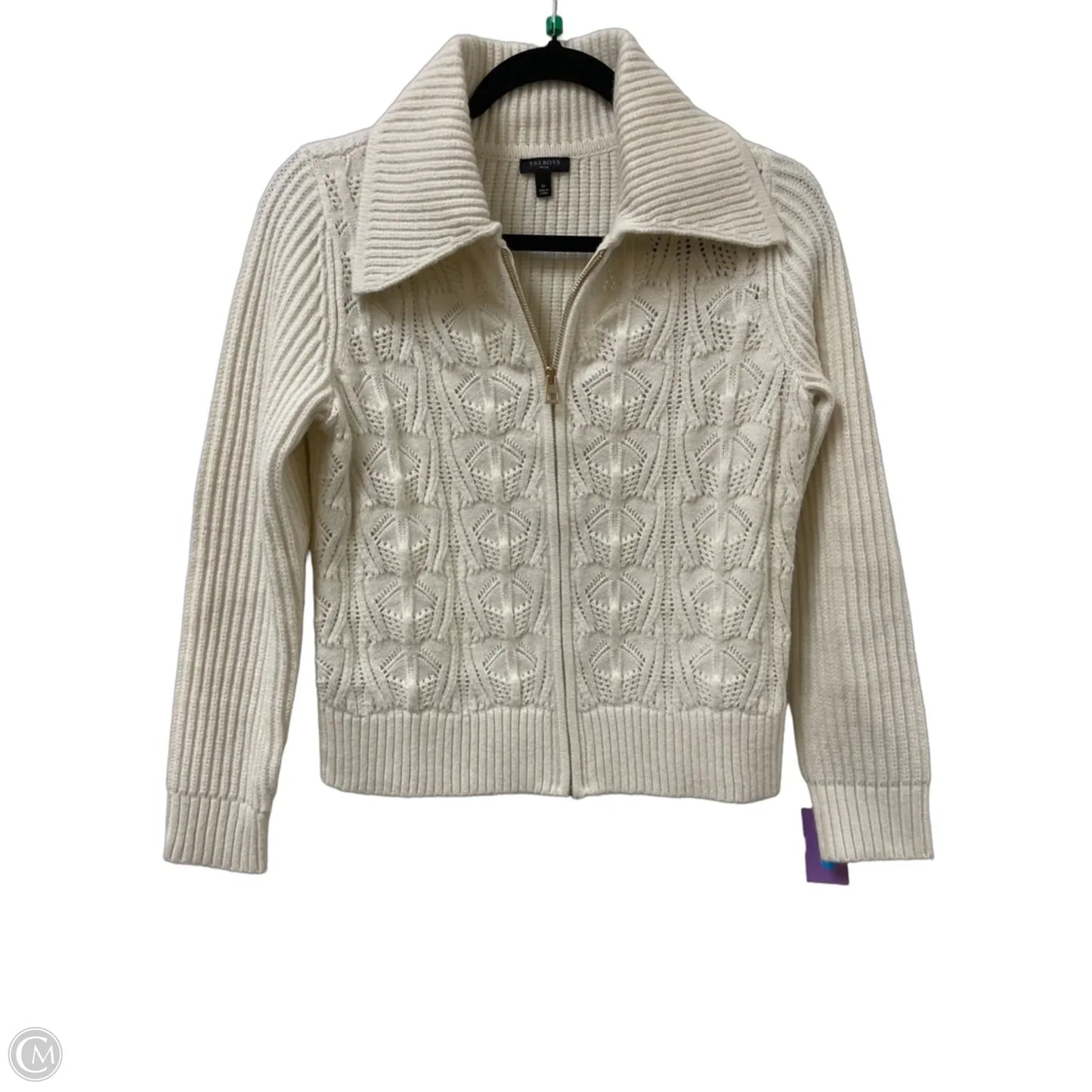 Sweater By Talbots In Cream, Size: Sp