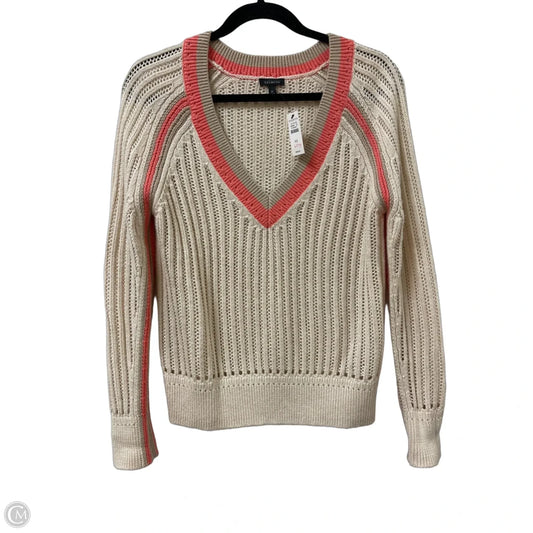 Sweater By Talbots In Brown & Pink, Size: Xs