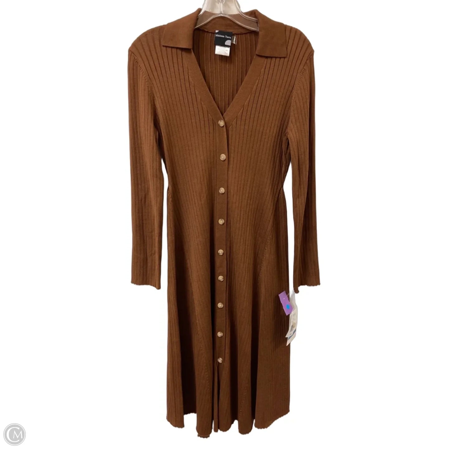 Dress Casual Maxi By Clothes Mentor In Brown, Size: Xl