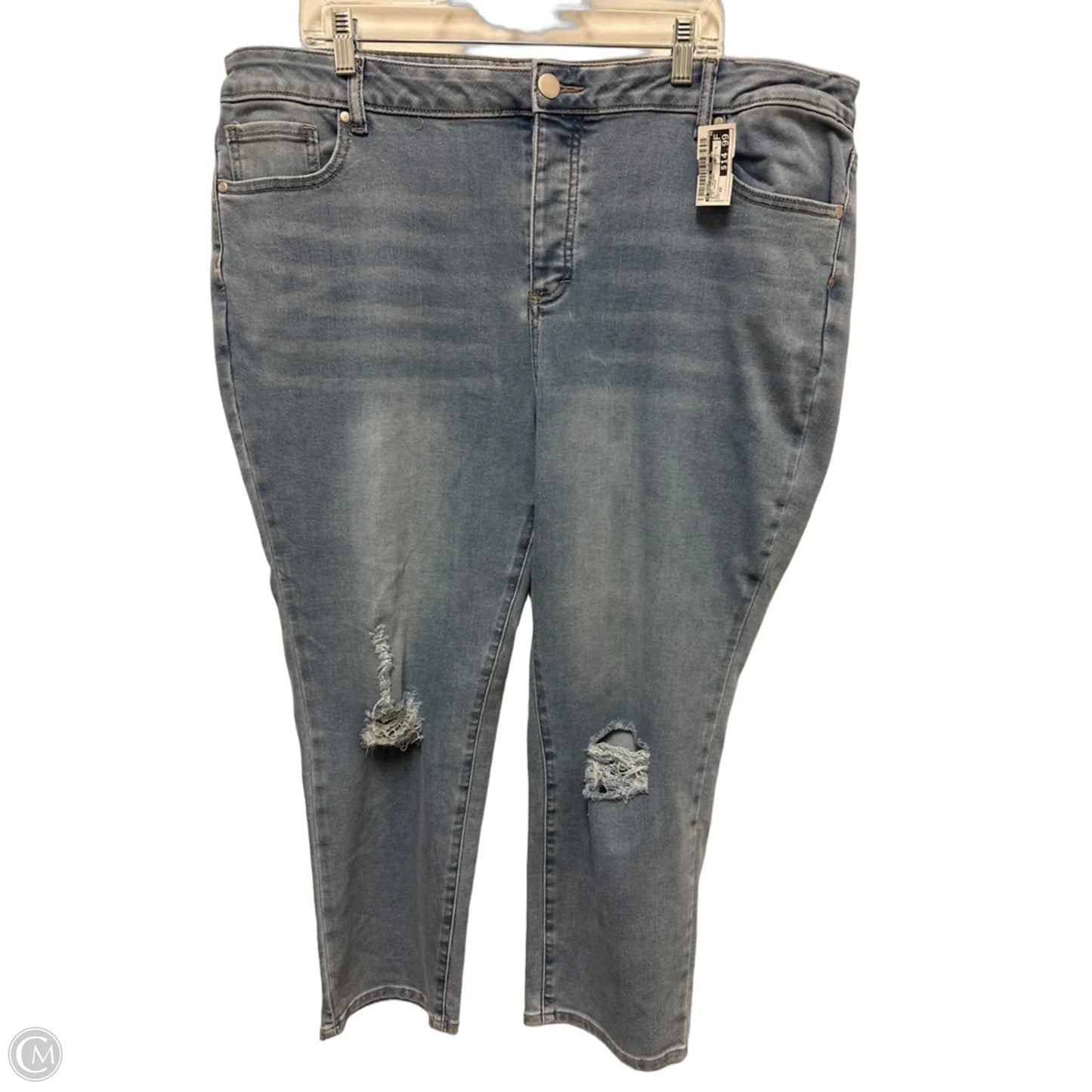 Jeans Skinny By A Beautiful Soul In Blue Denim, Size: 22
