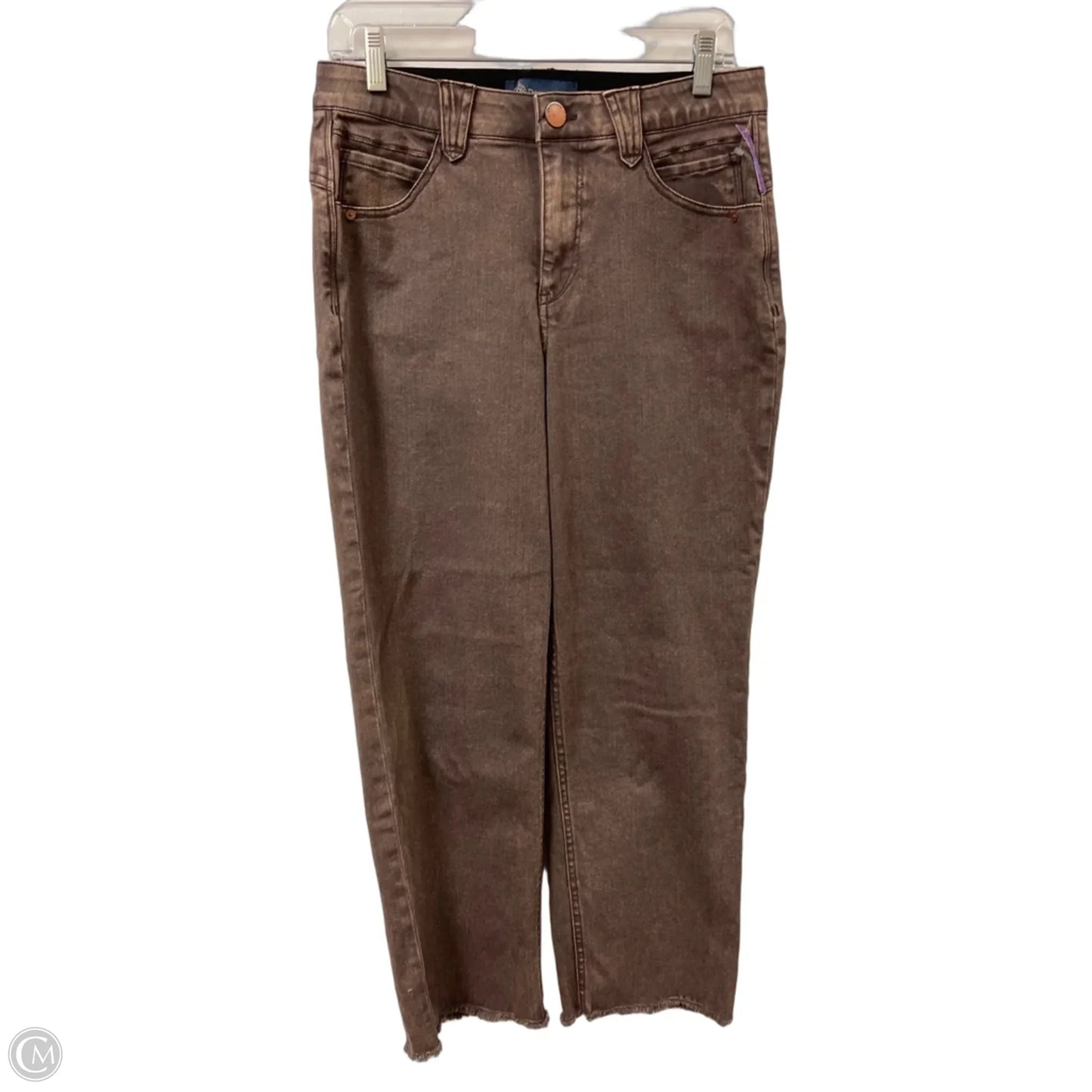 Jeans Straight By Democracy In Brown Denim, Size: 8