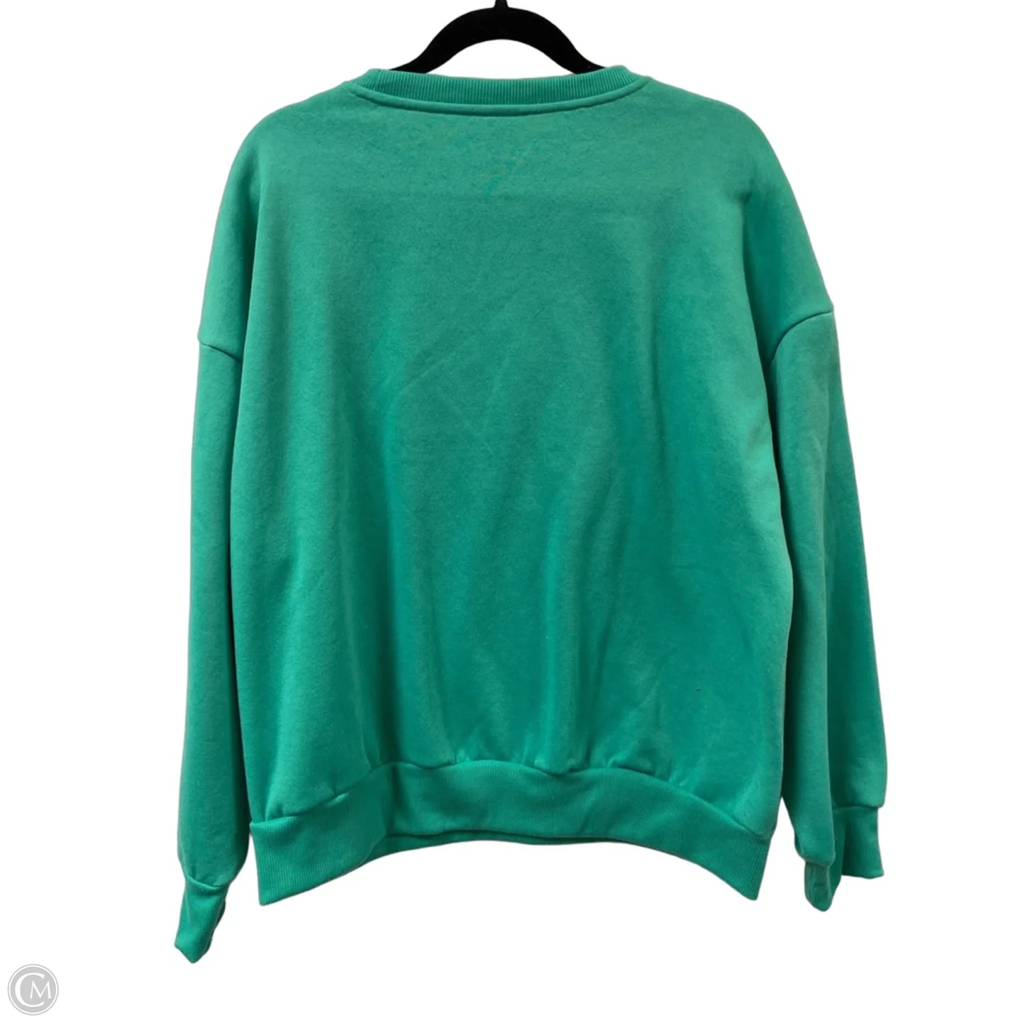 Sweatshirt Crewneck By Shein In Green, Size: M