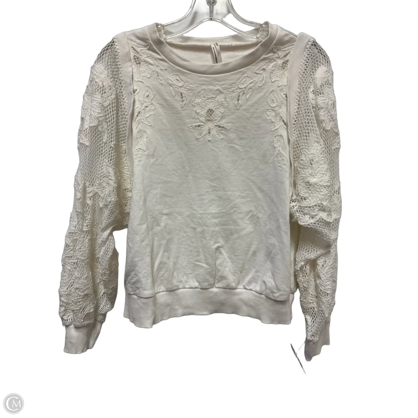 Top Long Sleeve By Anthropologie In White, Size: Xs