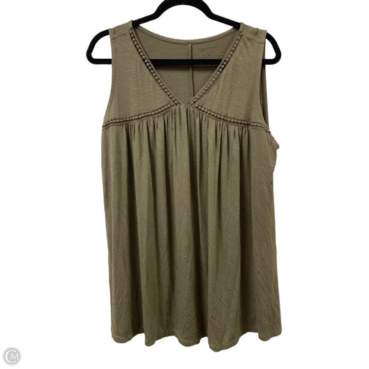 Top Sleeveless By Lane Bryant In Green, Size: Xl