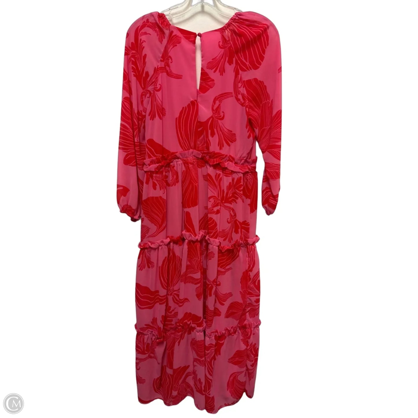Dress Casual Maxi By Clothes Mentor In Pink & Red, Size: M