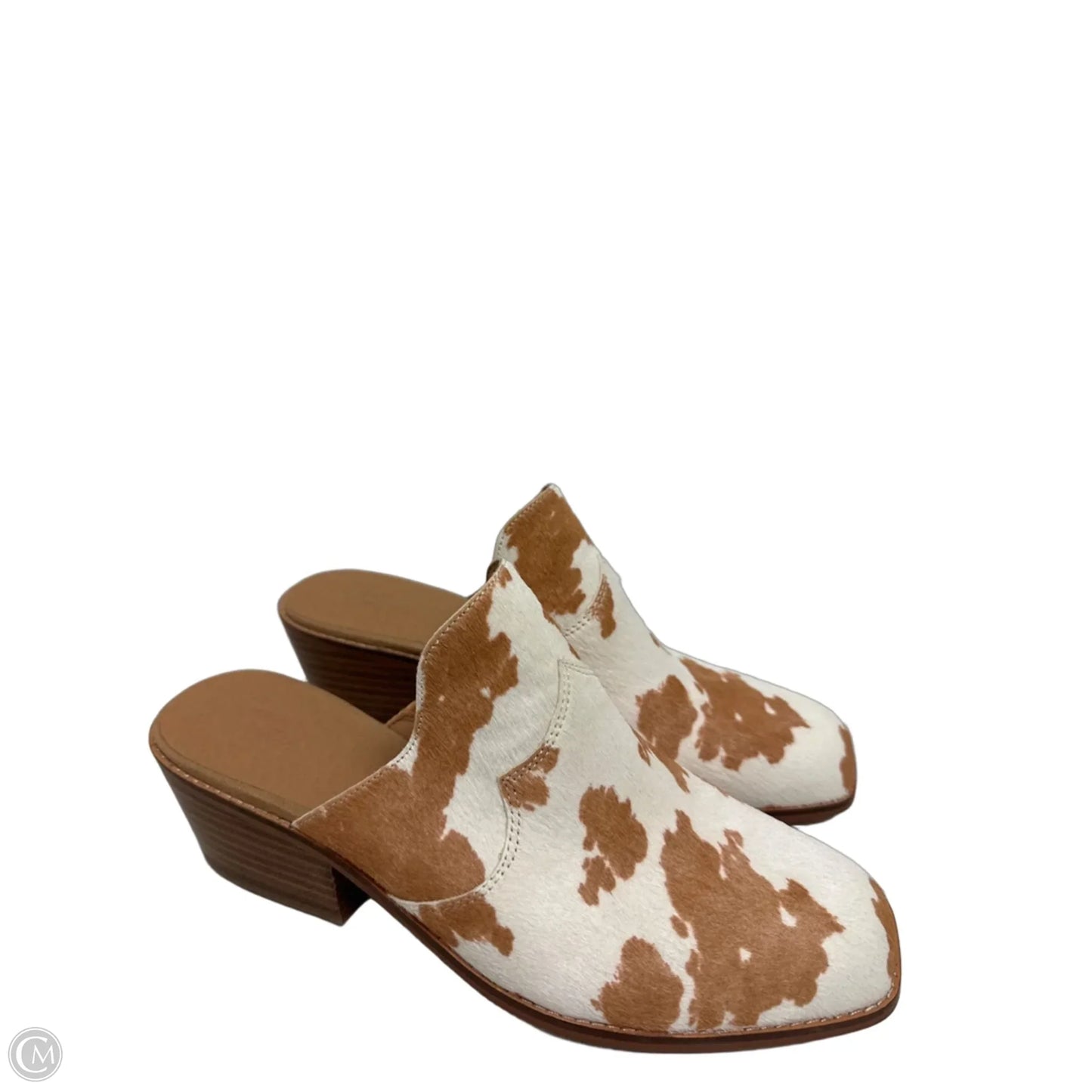 Shoes Heels Block By Crown Vintage In Animal Print, Size: 10
