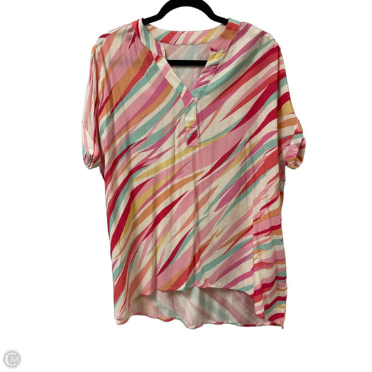 Top Short Sleeve By Clothes Mentor In Multi-colored, Size: L