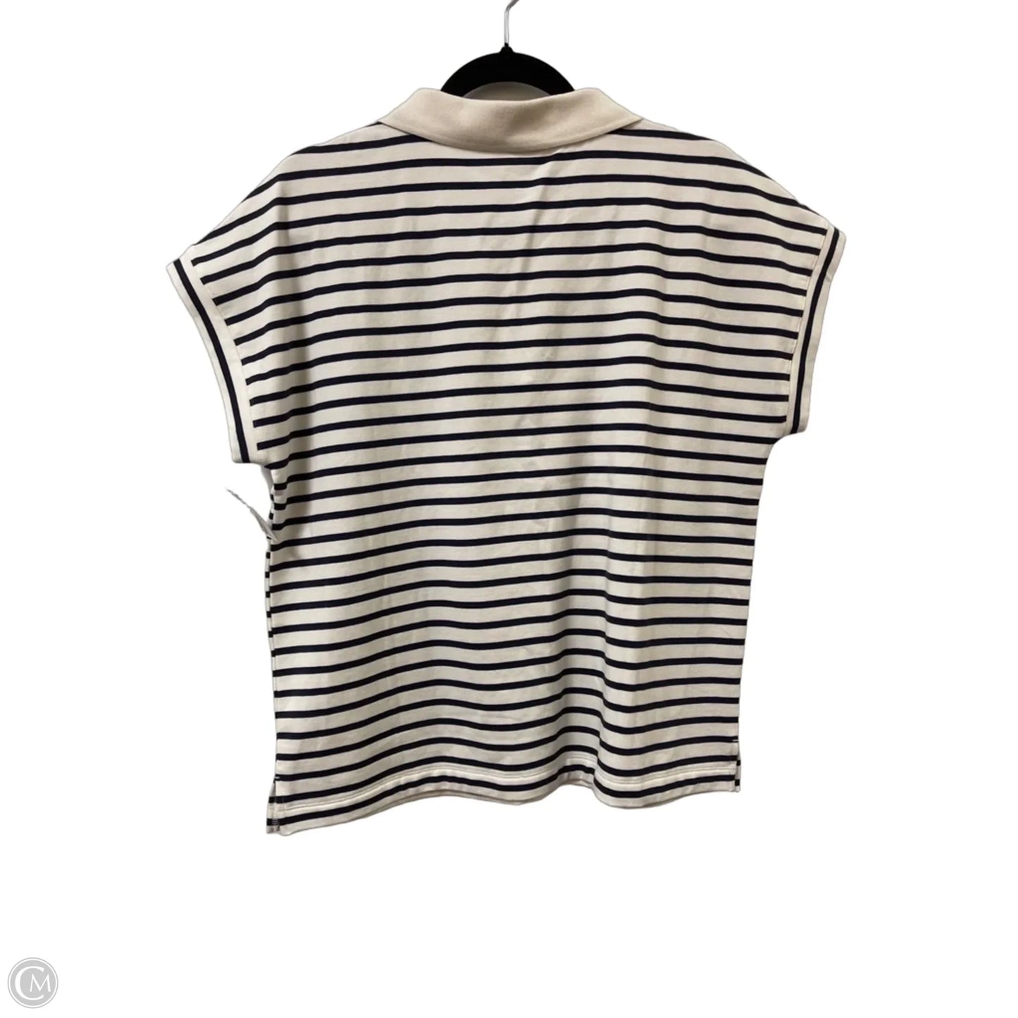 Top Short Sleeve By Soma In Striped Pattern, Size: M