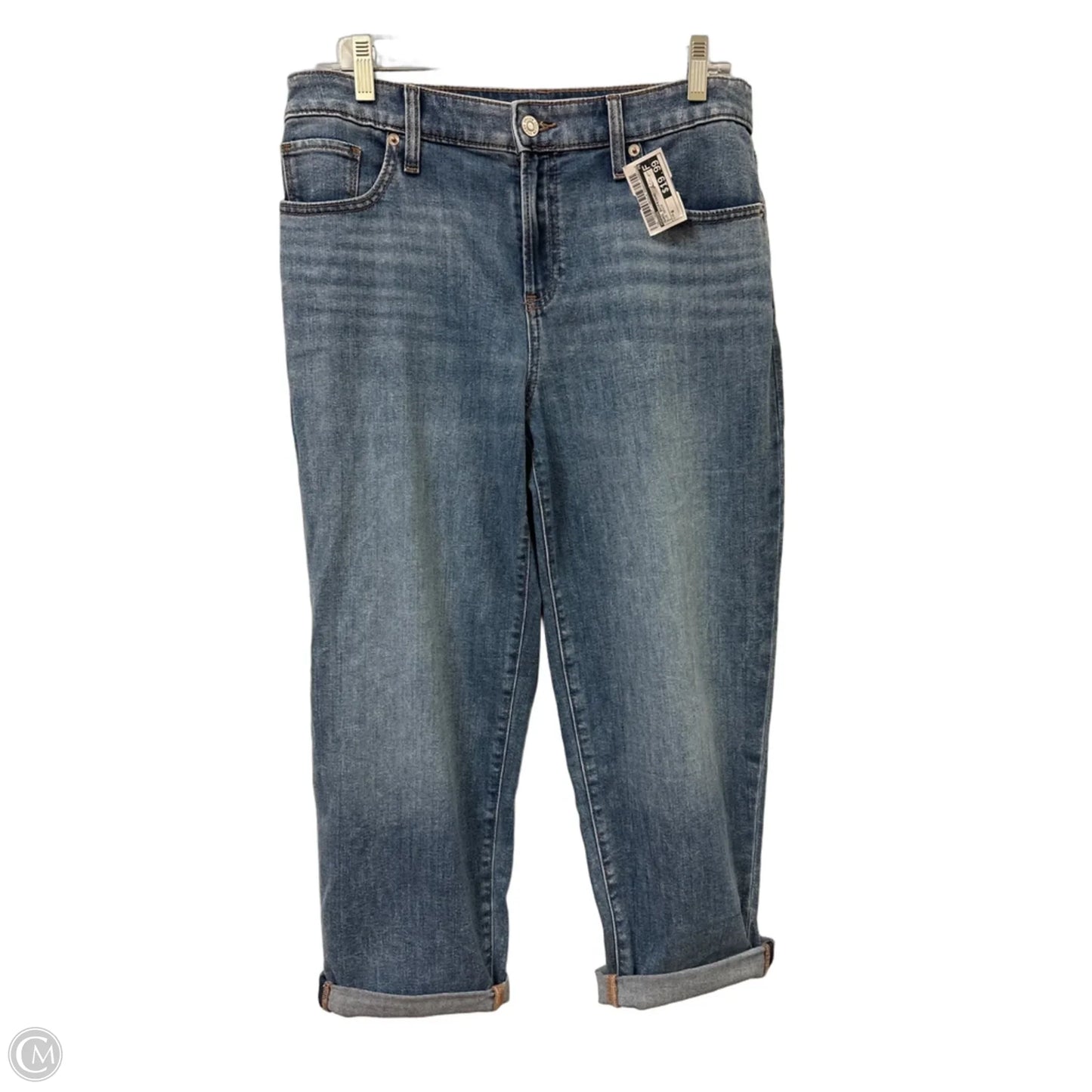 Jeans Boyfriend By Chicos In Blue Denim, Size: 6
