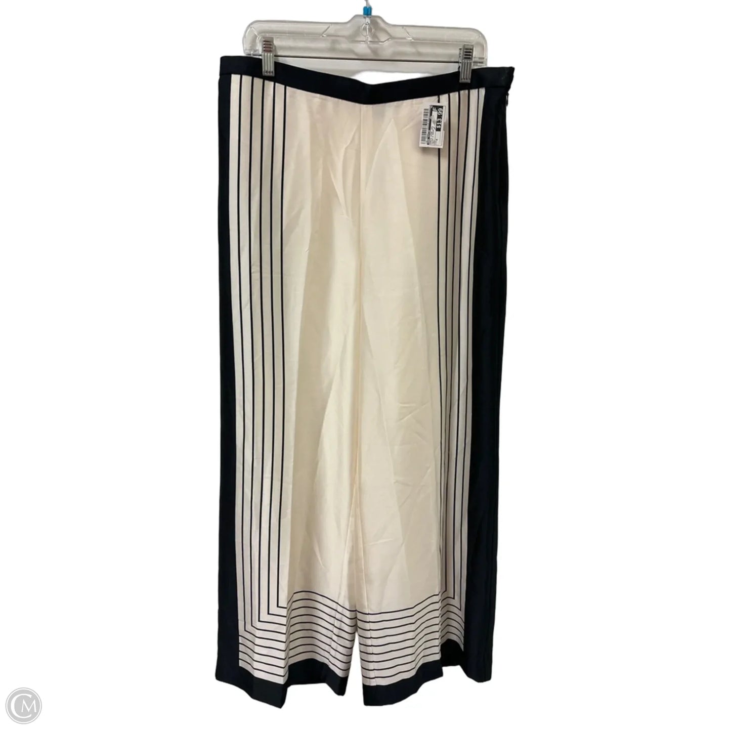 Pants Wide Leg By Ann Taylor In Black & Cream, Size: 8