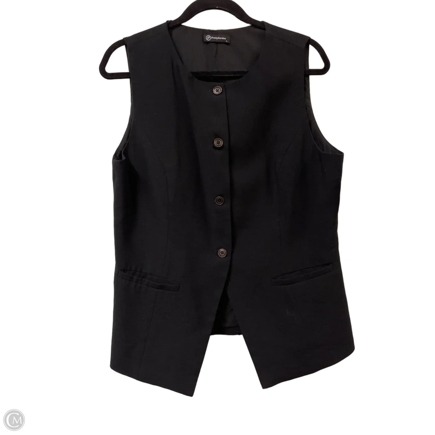 Blouse Sleeveless By Prettygarden In Black, Size: L