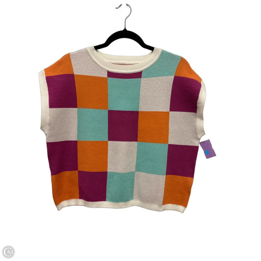 Sweater Short Sleeve By Clothes Mentor In Multi-colored, Size: M