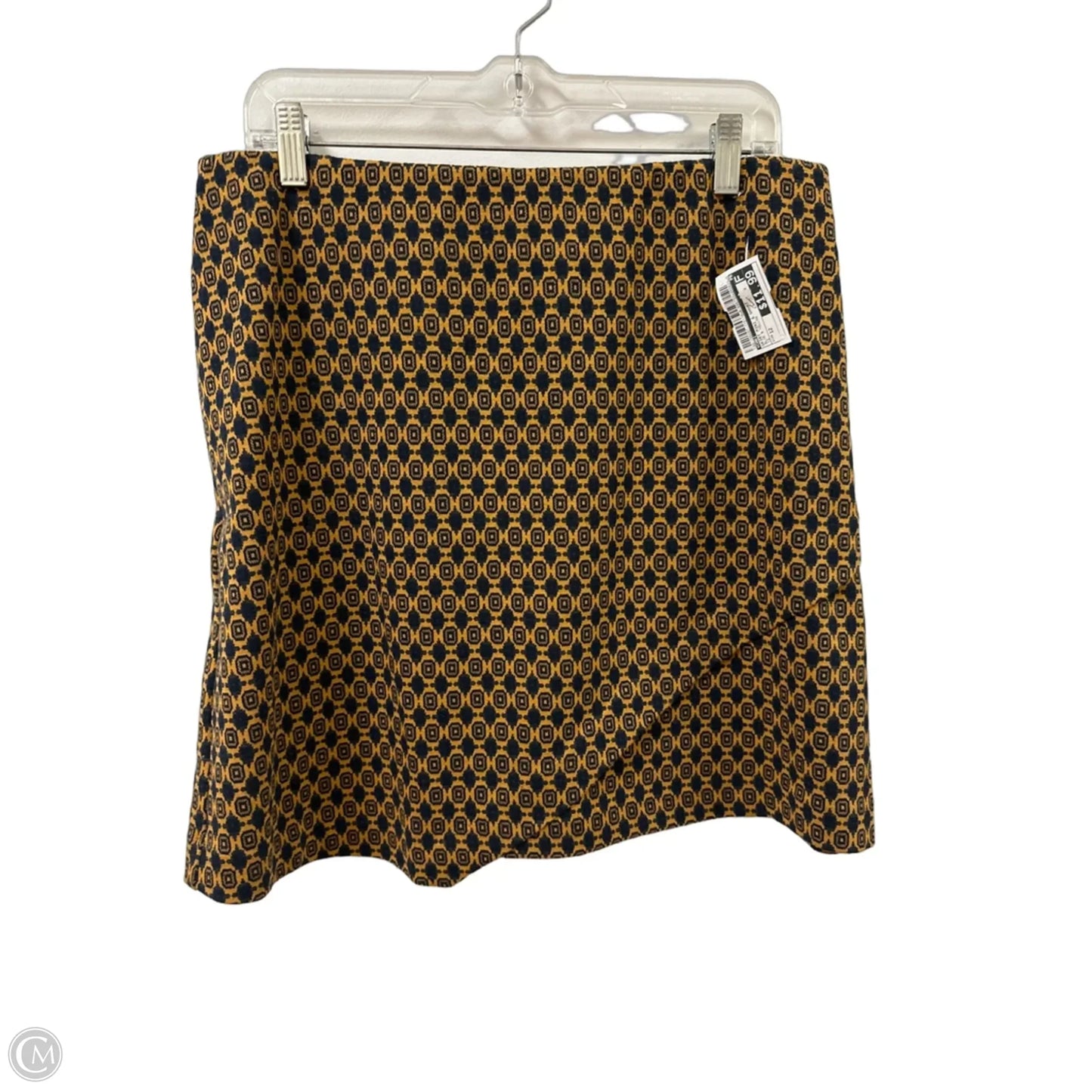 Skirt Mini & Short By Cabi In Blue & Yellow, Size: 12