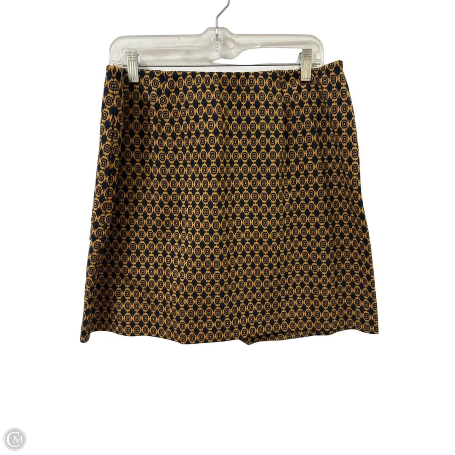 Skirt Mini & Short By Cabi In Blue & Yellow, Size: 12