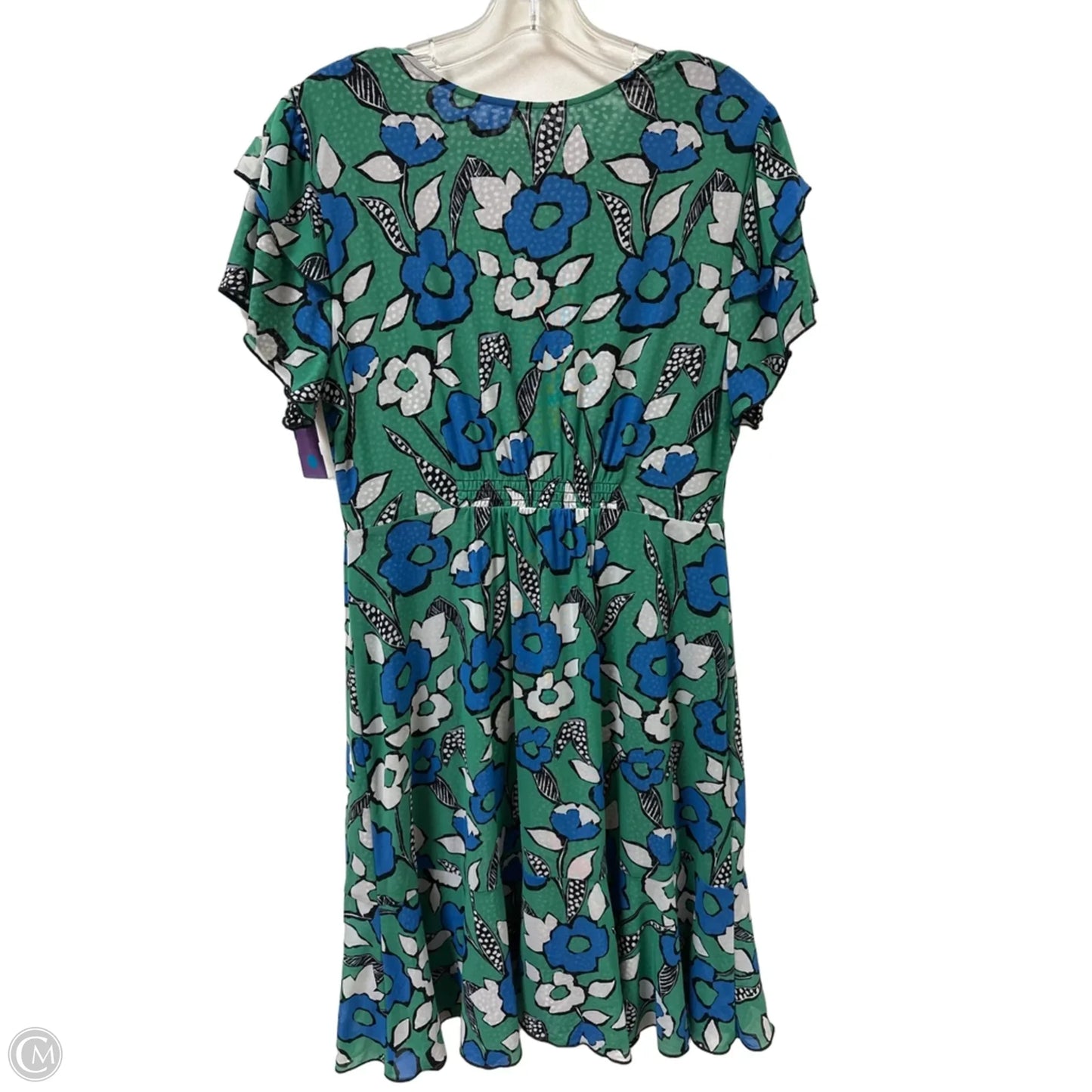 Dress Casual Short By Clothes Mentor In Black & Green, Size: L