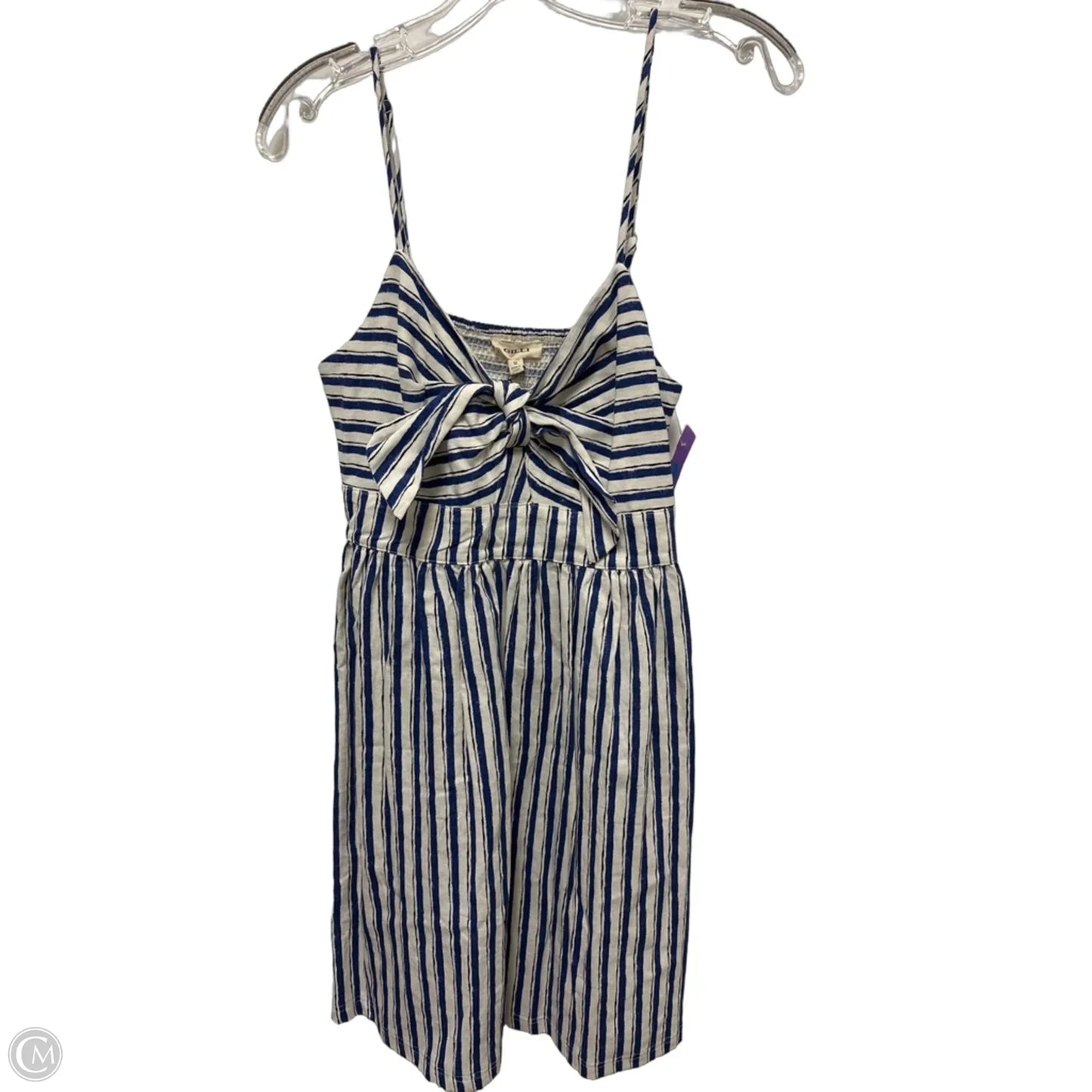 Dress Casual Short By Gilli In Blue & White, Size: M