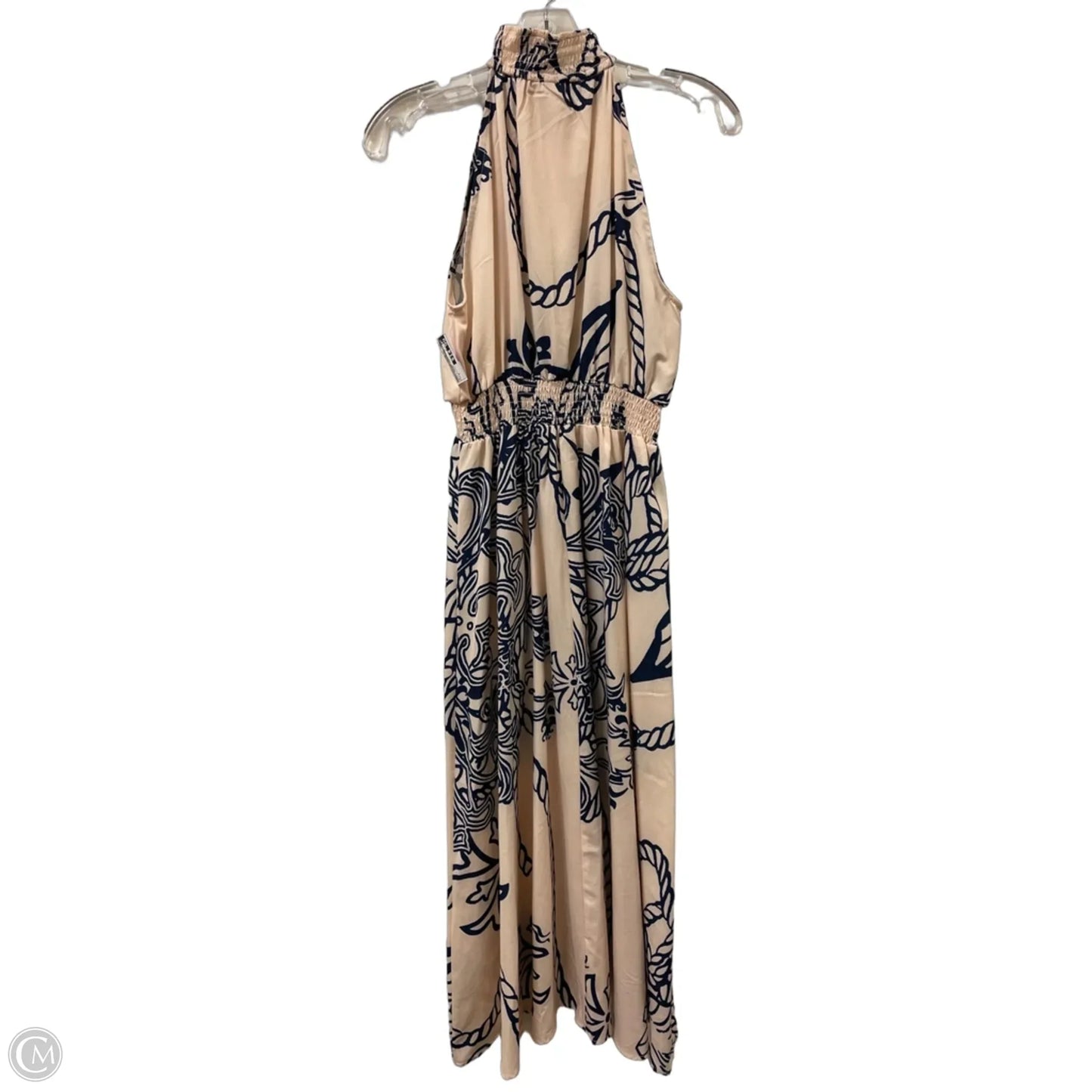 Dress Casual Maxi By Clothes Mentor In Blue & Cream, Size: S