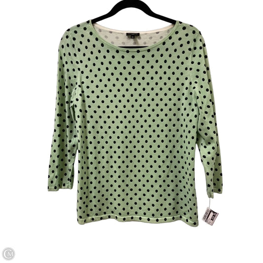 Sweater By Talbots In Black & Green, Size: Lp