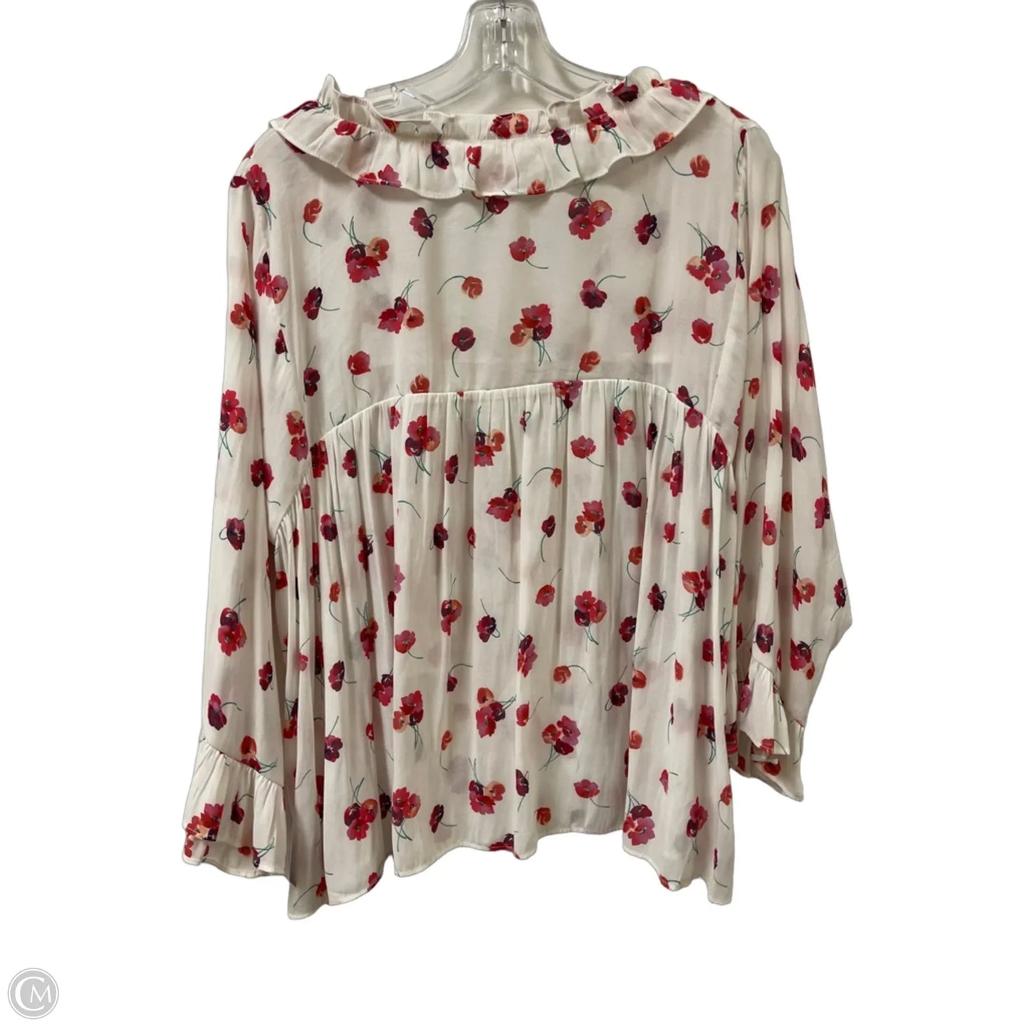 Top Long Sleeve By Gap In Floral Print, Size: L