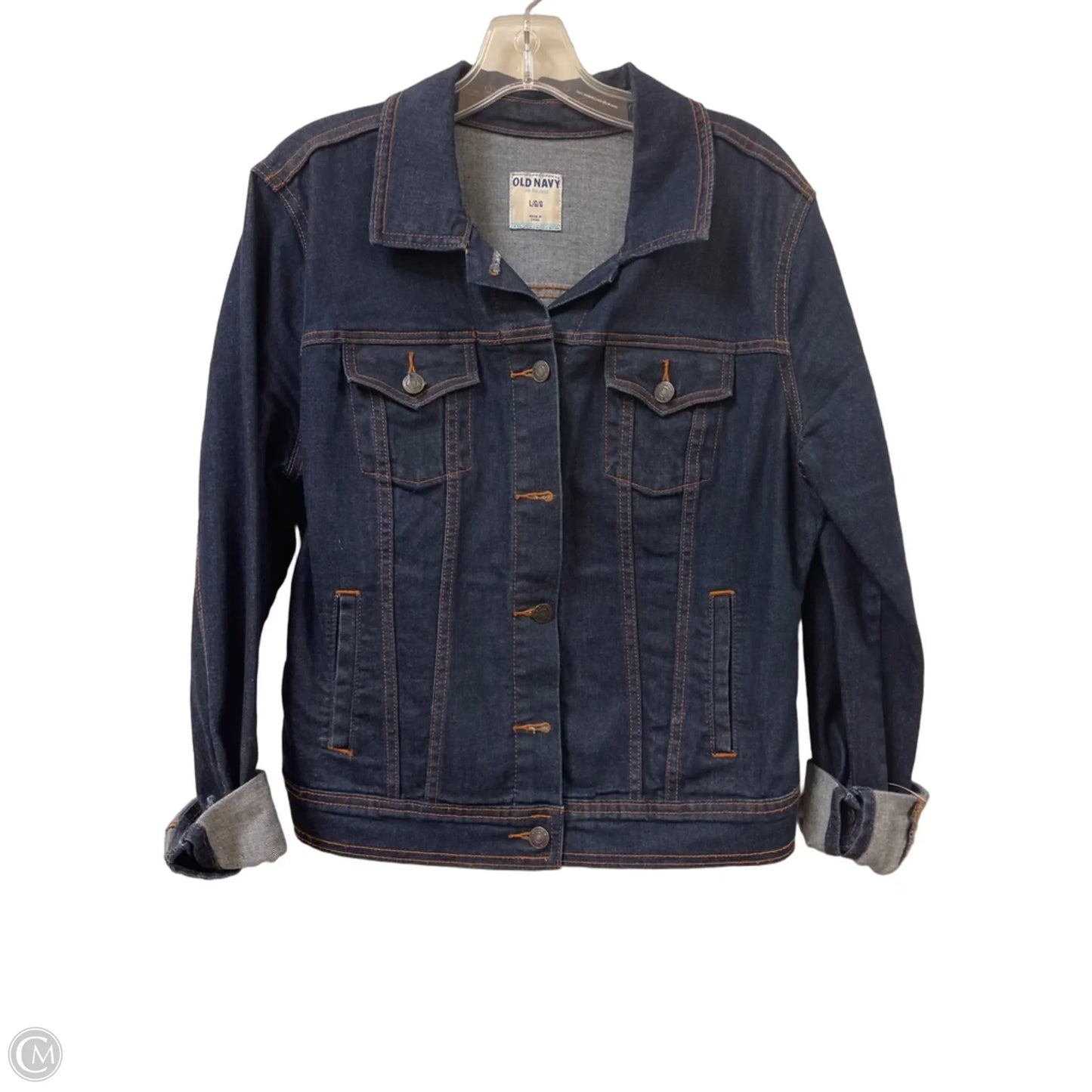 Jacket Denim By Old Navy In Blue Denim, Size: L