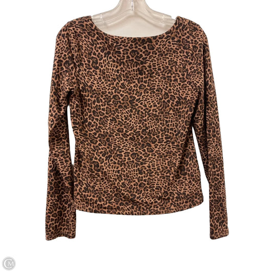 Top Long Sleeve By Gap In Animal Print, Size: M