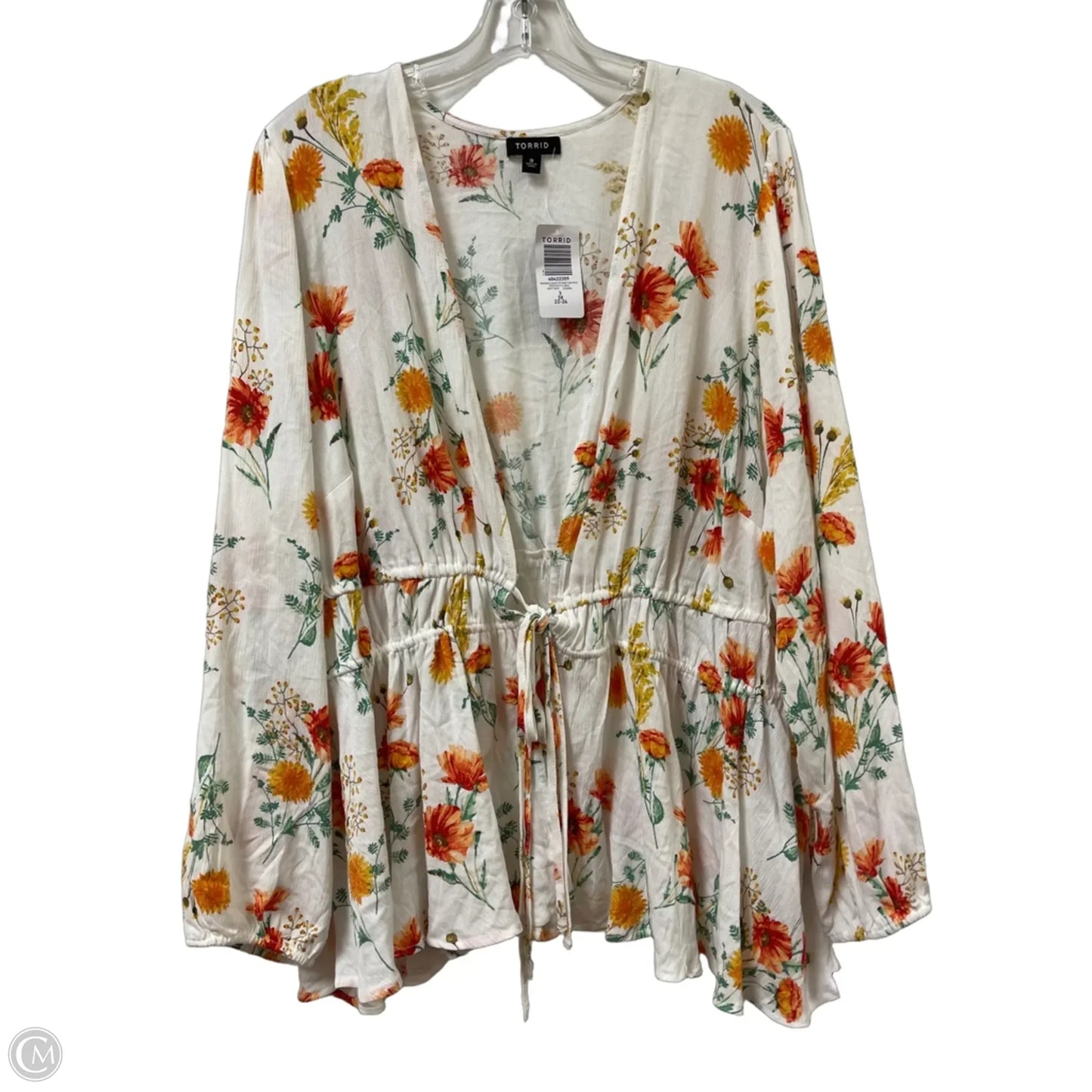 Top Long Sleeve By Torrid In Floral Print, Size: 3x