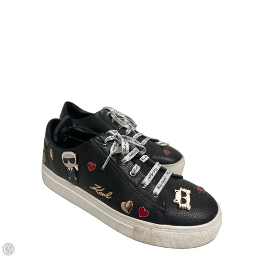 Shoes Designer By Karl Lagerfeld In Black, Size: 10