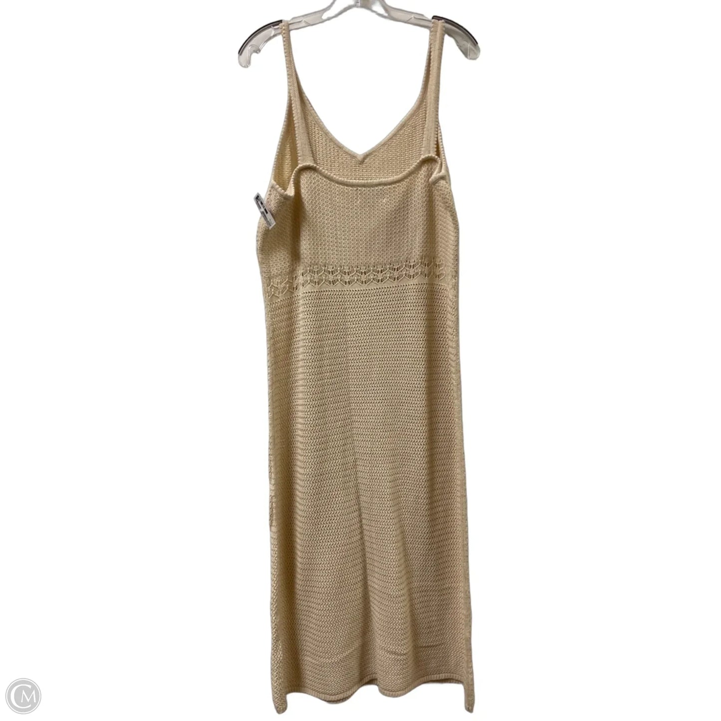 Dress Casual Midi By Old Navy In Cream, Size: Xl