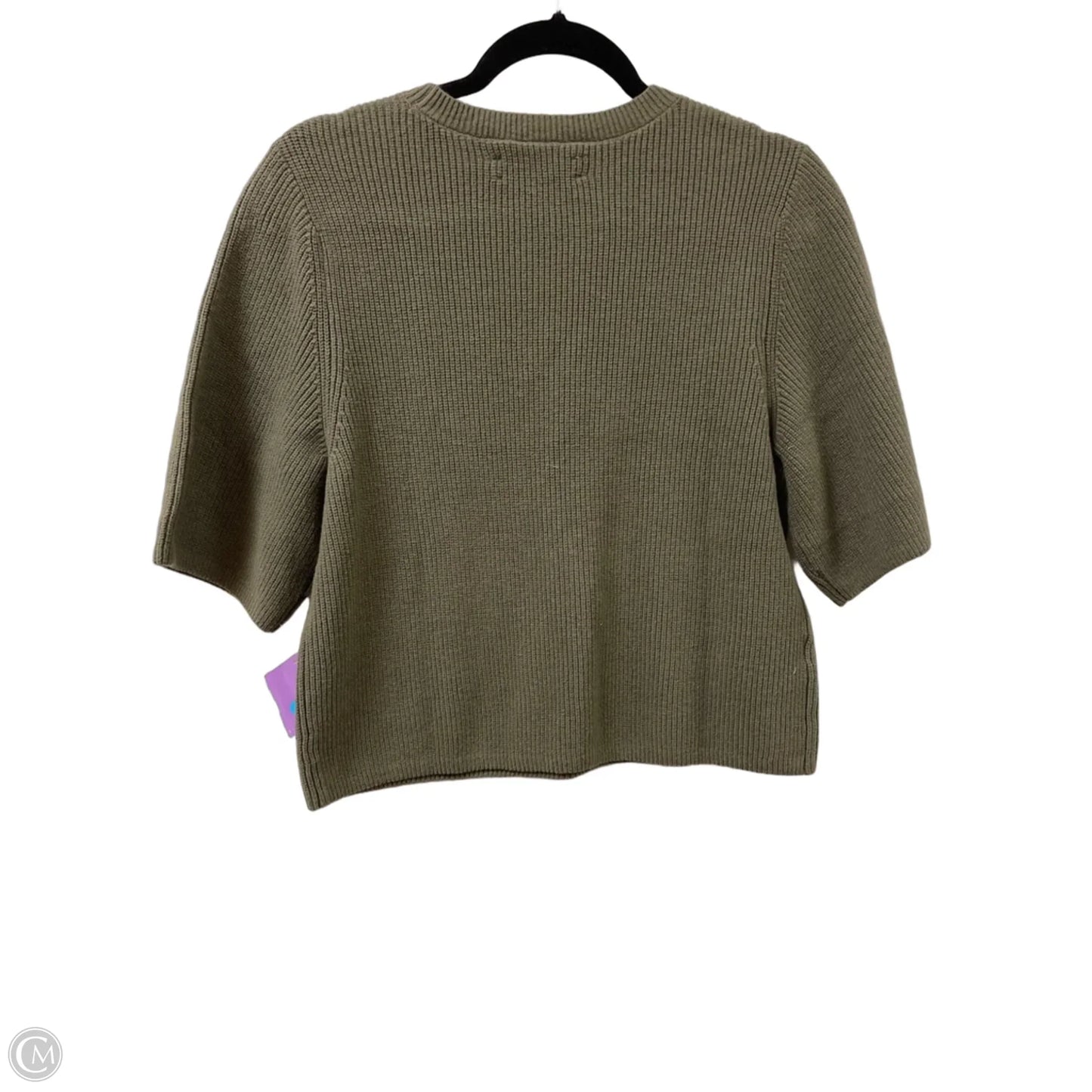 Sweater Short Sleeve By Loft In Green, Size: M