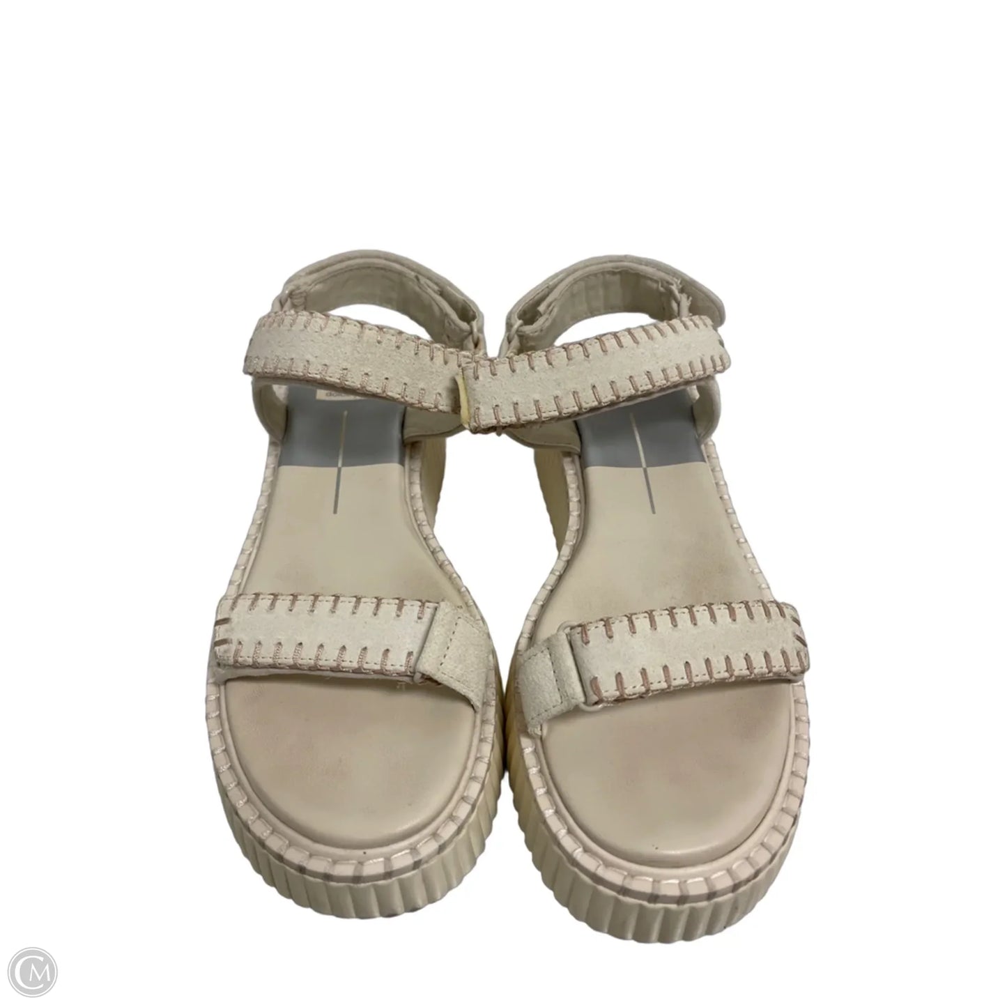 Sandals Heels Wedge By Dolce Vita In Cream, Size: 10