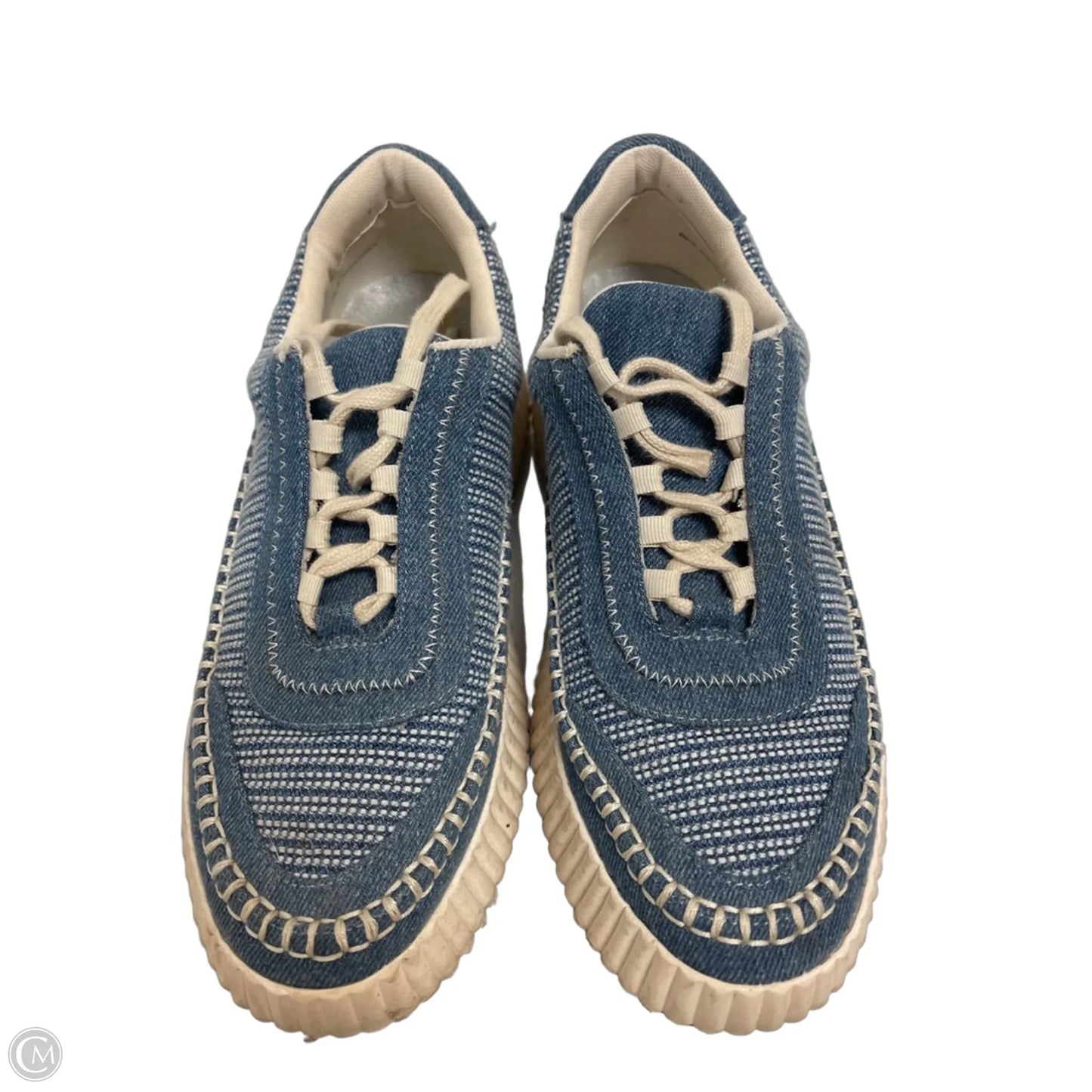 Shoes Sneakers By Dolce Vita In Blue & Cream, Size: 10