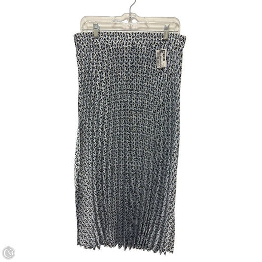 Skirt Midi By Max Studio In Black & Blue, Size: 12