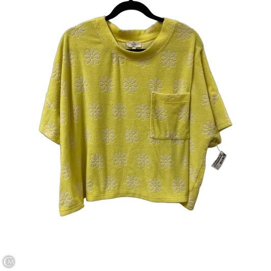 Top Short Sleeve By Entro In Yellow, Size: M