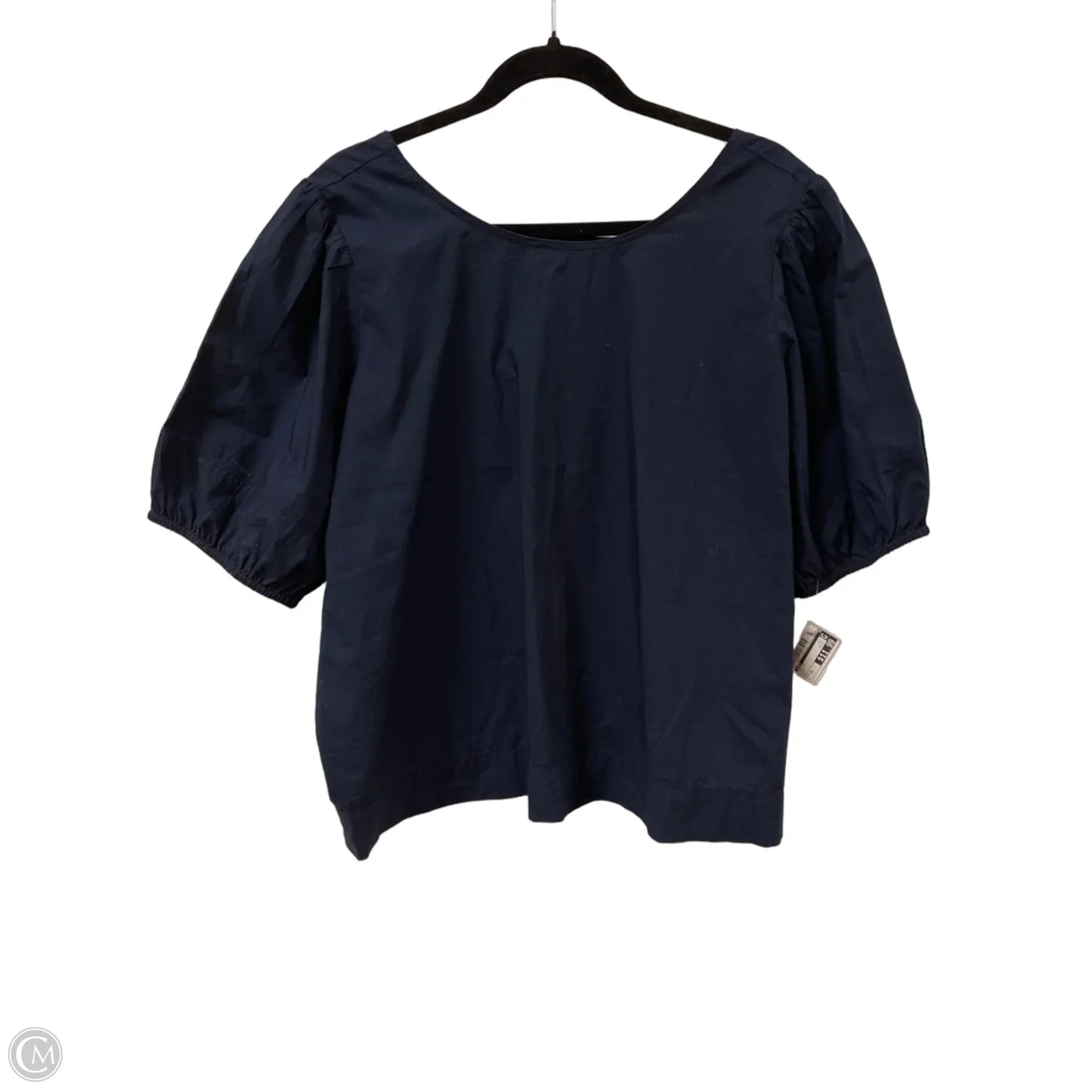 Top Short Sleeve By Loft In Navy, Size: Xl